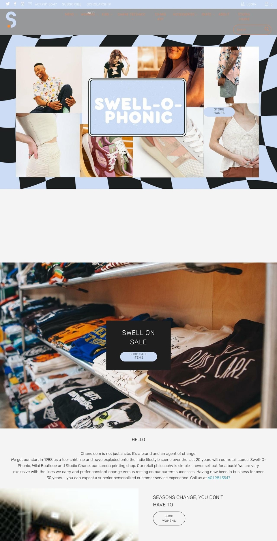 shopswellophonic.com — Shopify storefront screenshot