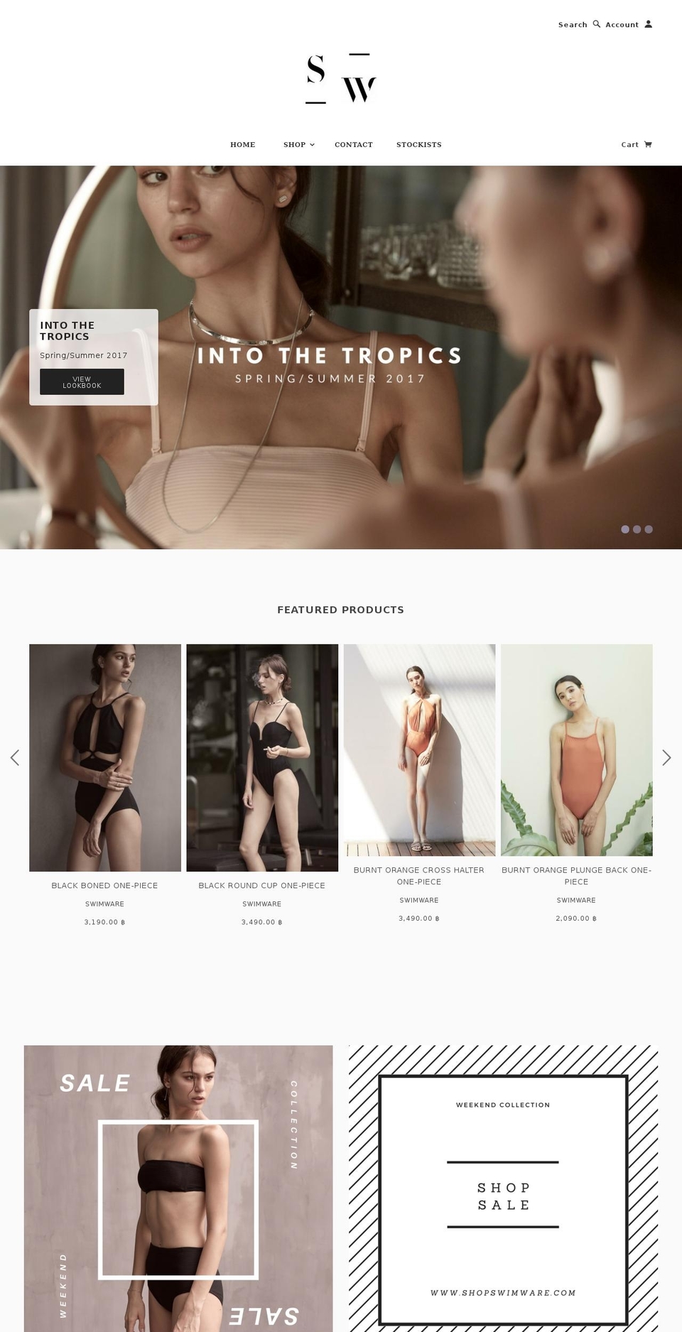 shopswimware.com shopify website screenshot