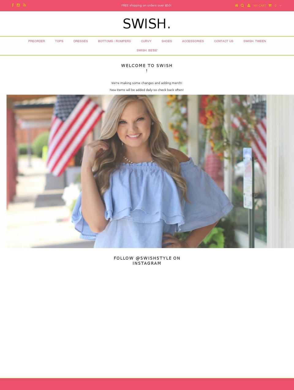 shopswishboutique.com — Shopify storefront screenshot