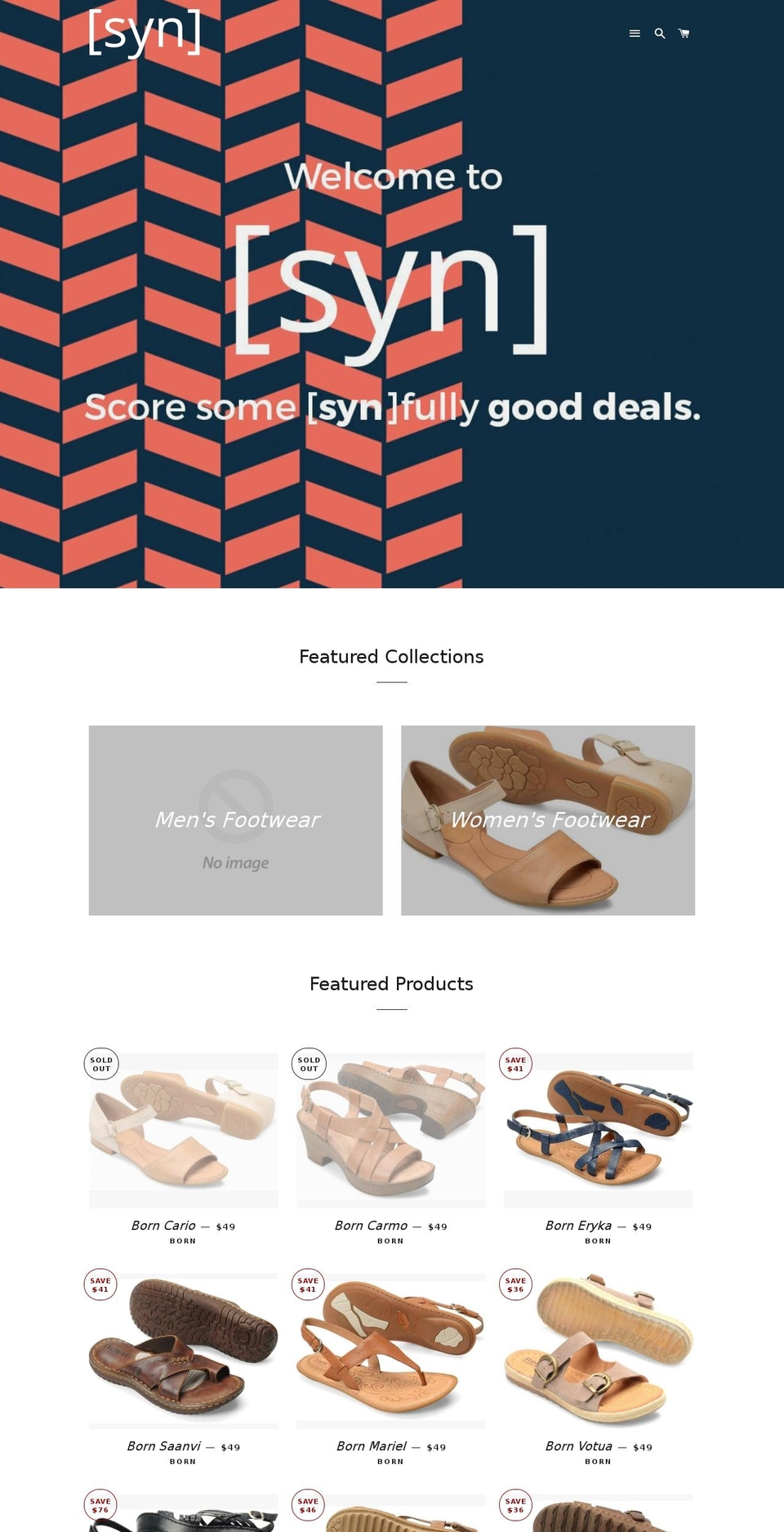 shopsyn.net shopify website screenshot