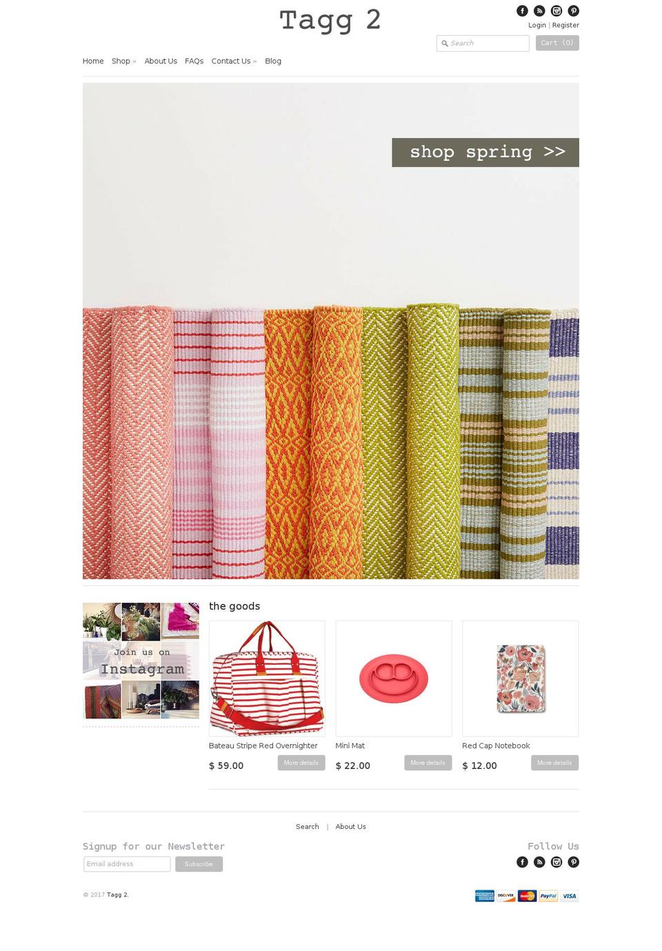 shoptagg2.com shopify website screenshot