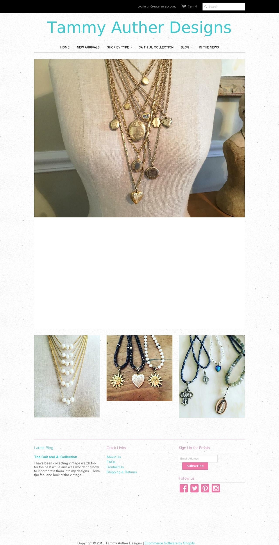 shoptammy.com shopify website screenshot