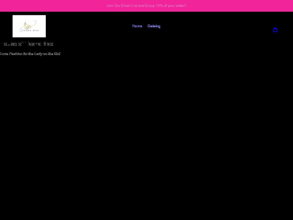 shoptashamac.com shopify website screenshot