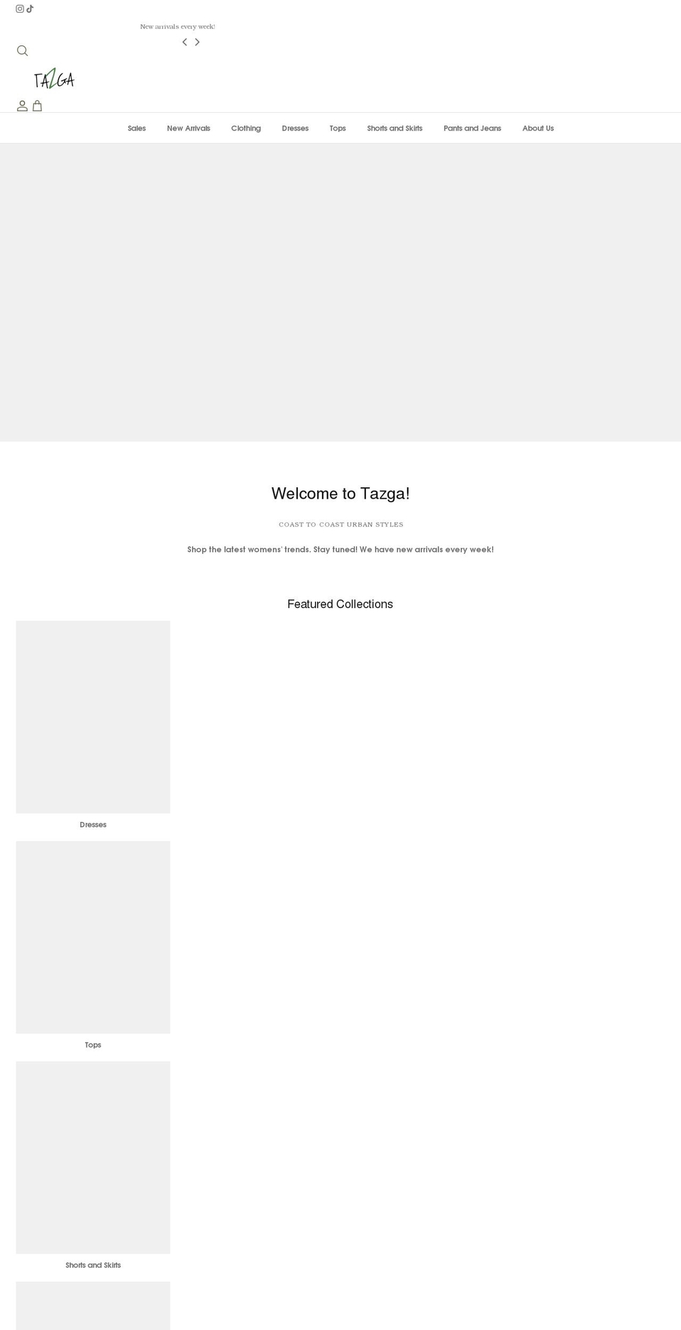 shoptazga.com shopify website screenshot