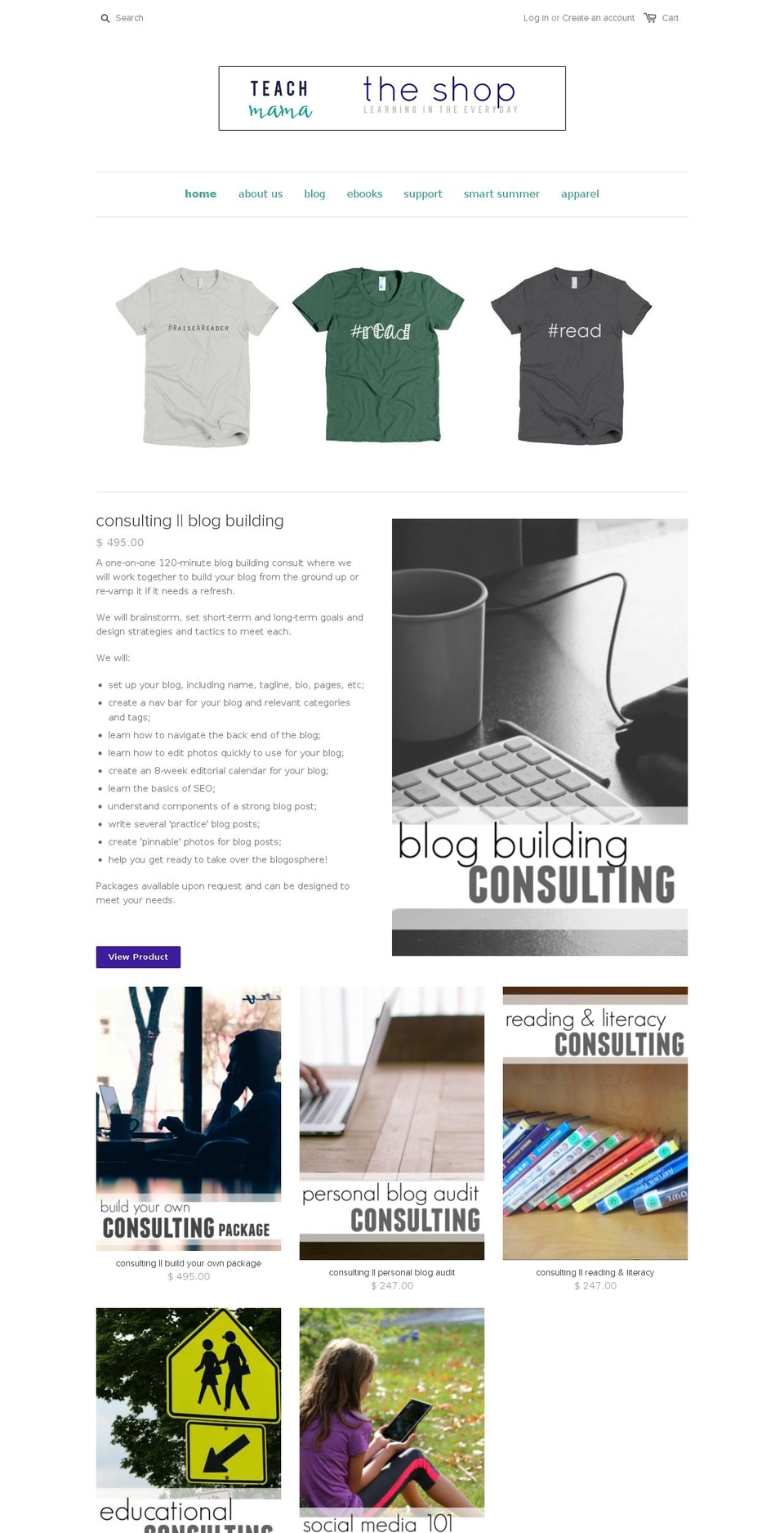 shopteachmama.com shopify website screenshot