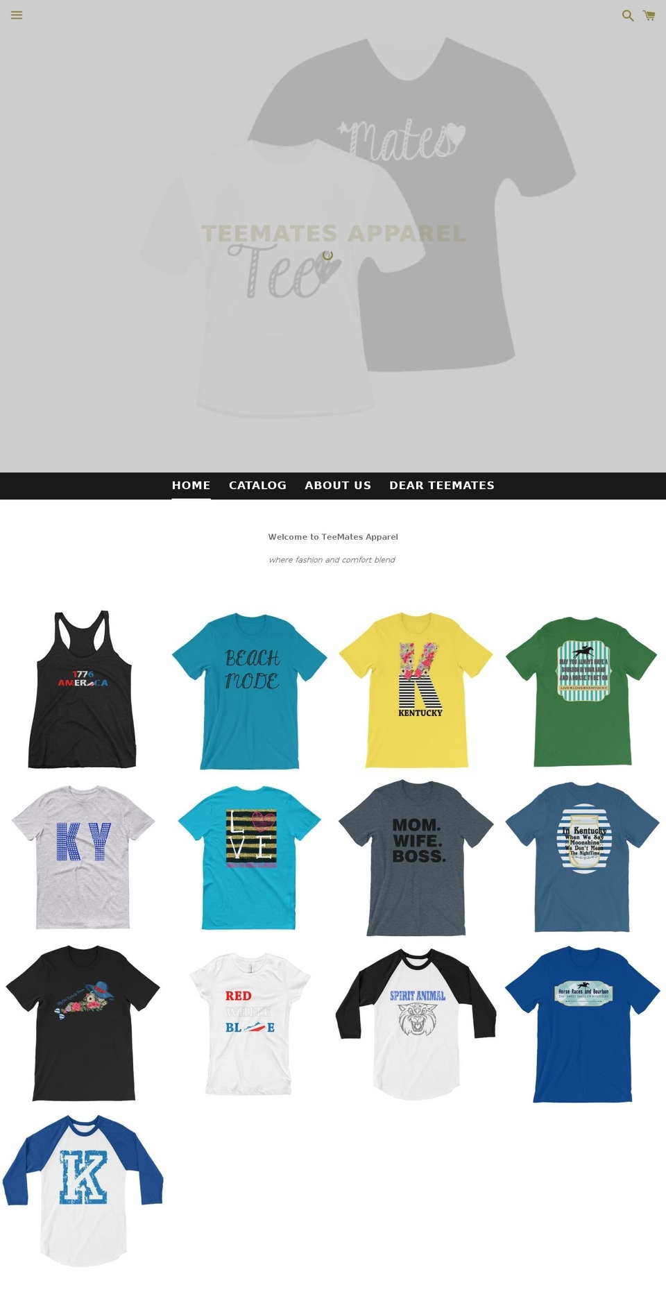 shopteemates.com — Shopify storefront screenshot