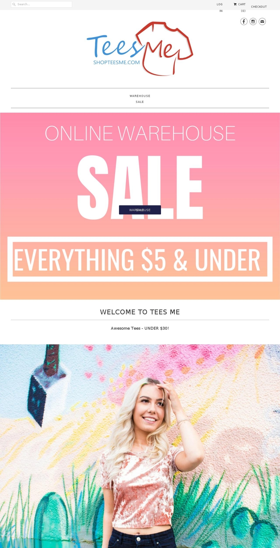 shopteesme.com — Shopify storefront screenshot