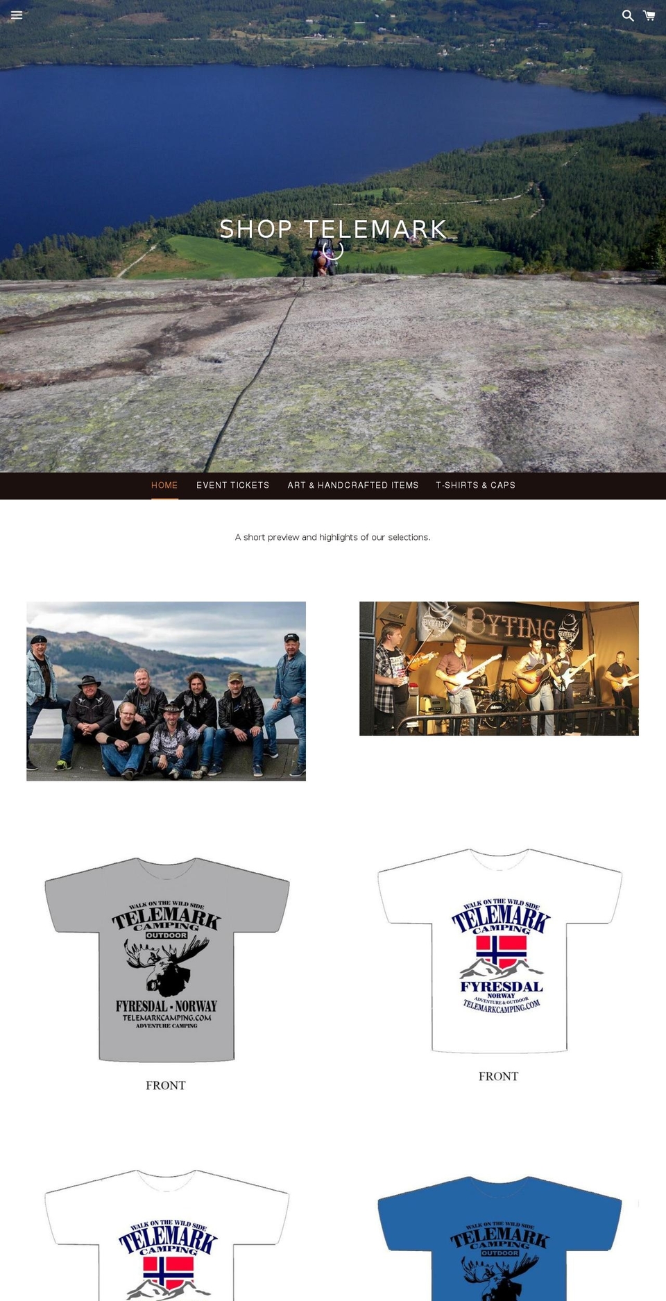 shoptelemark.com shopify website screenshot