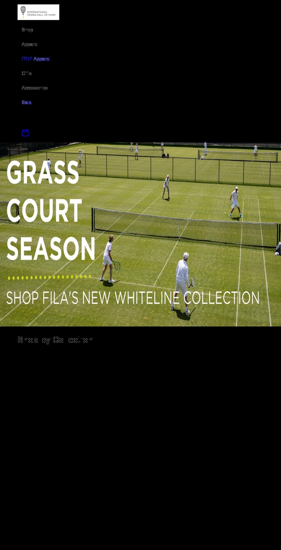 shoptennisfame.com shopify website screenshot