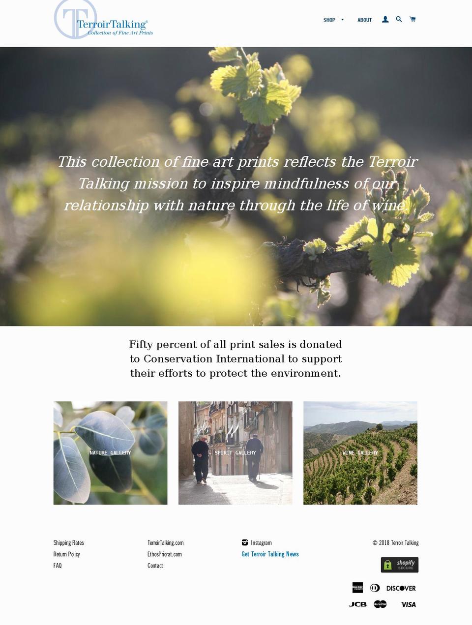 shopterroir.com shopify website screenshot
