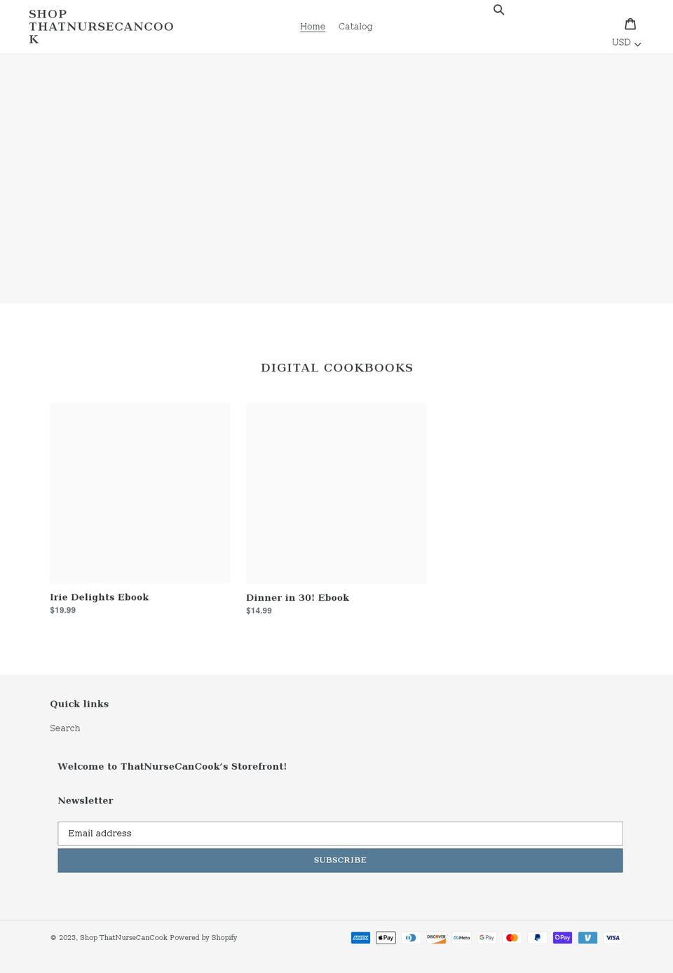 shopthatnursecancook.com shopify website screenshot