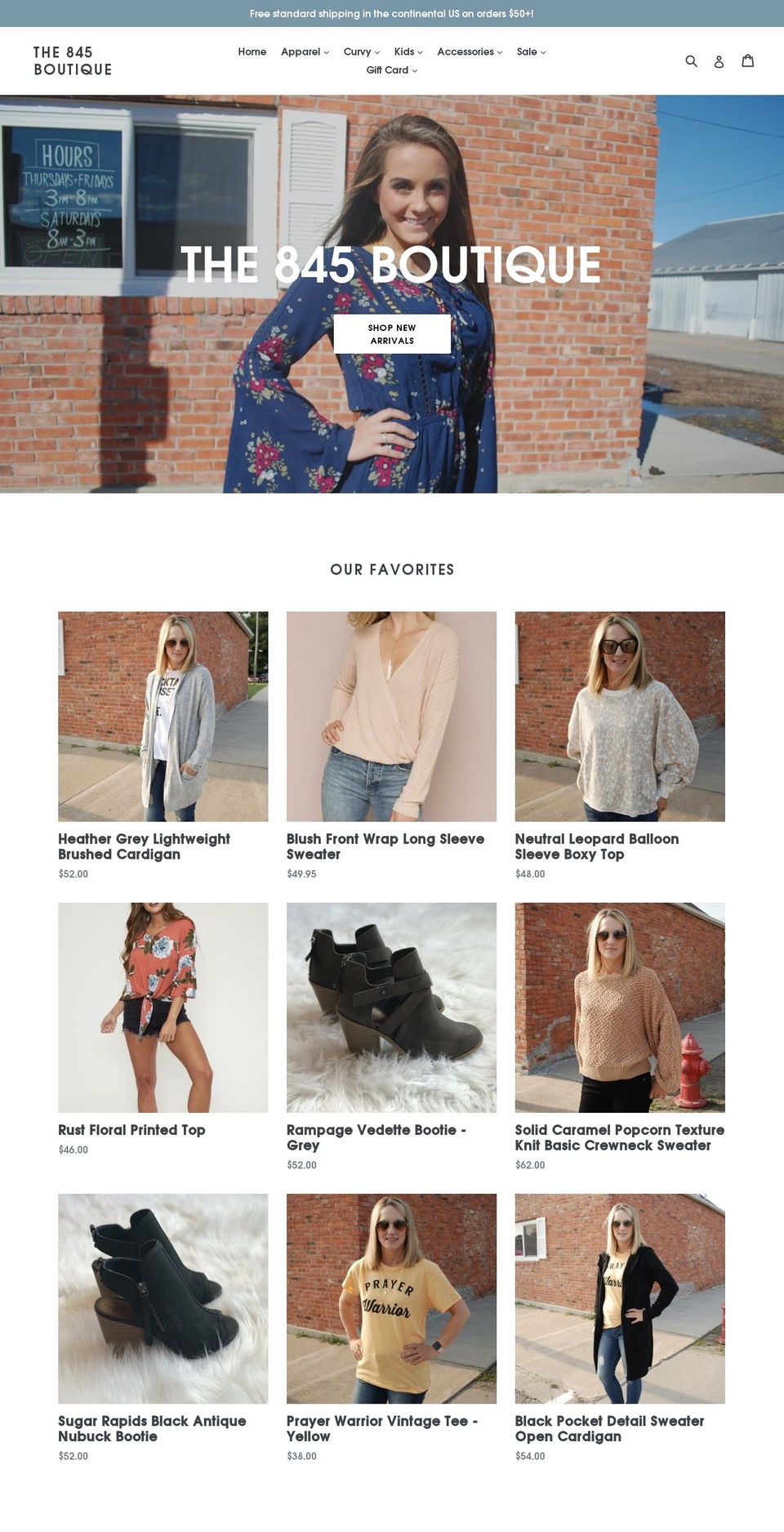 shopthe845.com — Shopify storefront screenshot