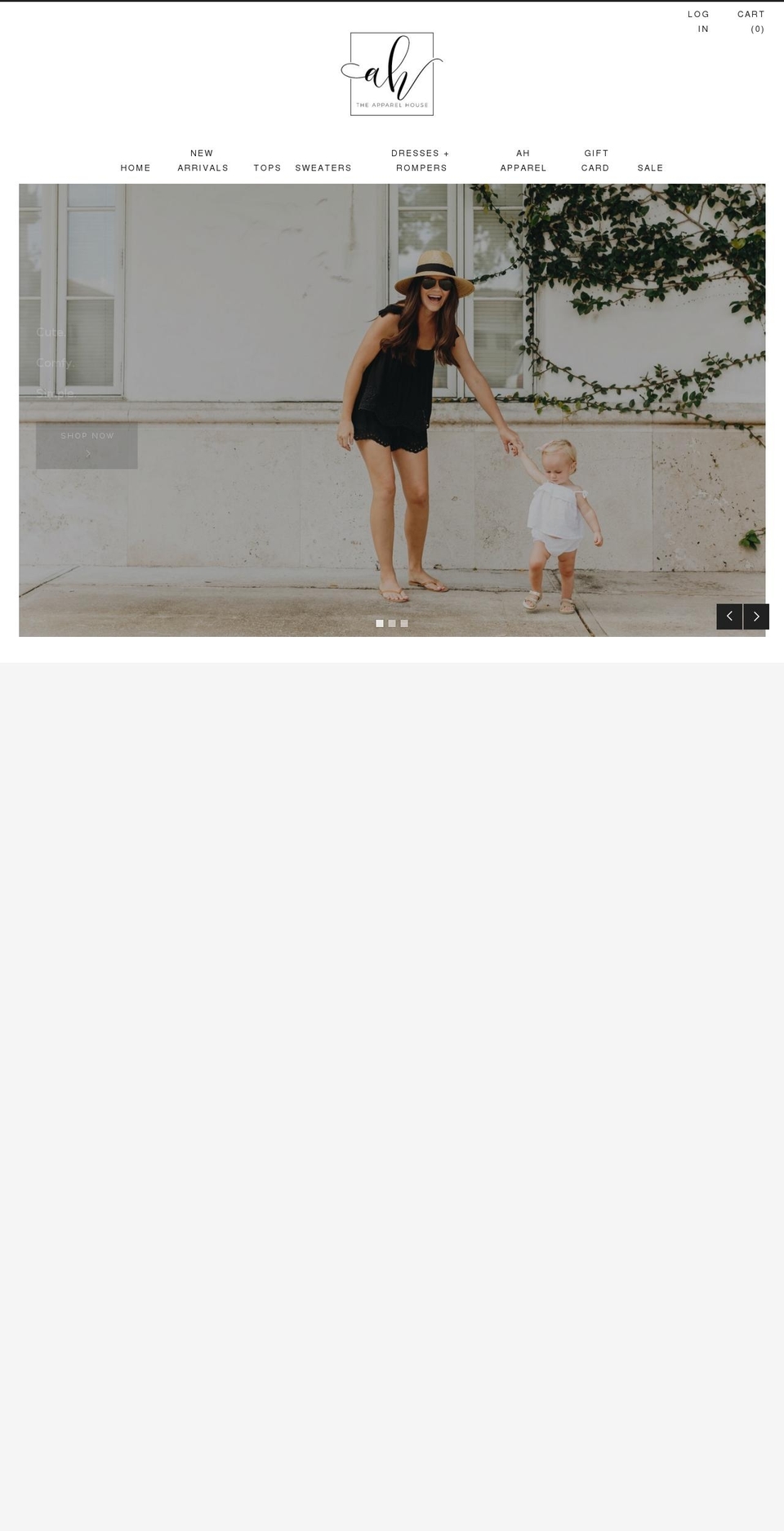 shoptheapparelhouse.com — Shopify storefront screenshot