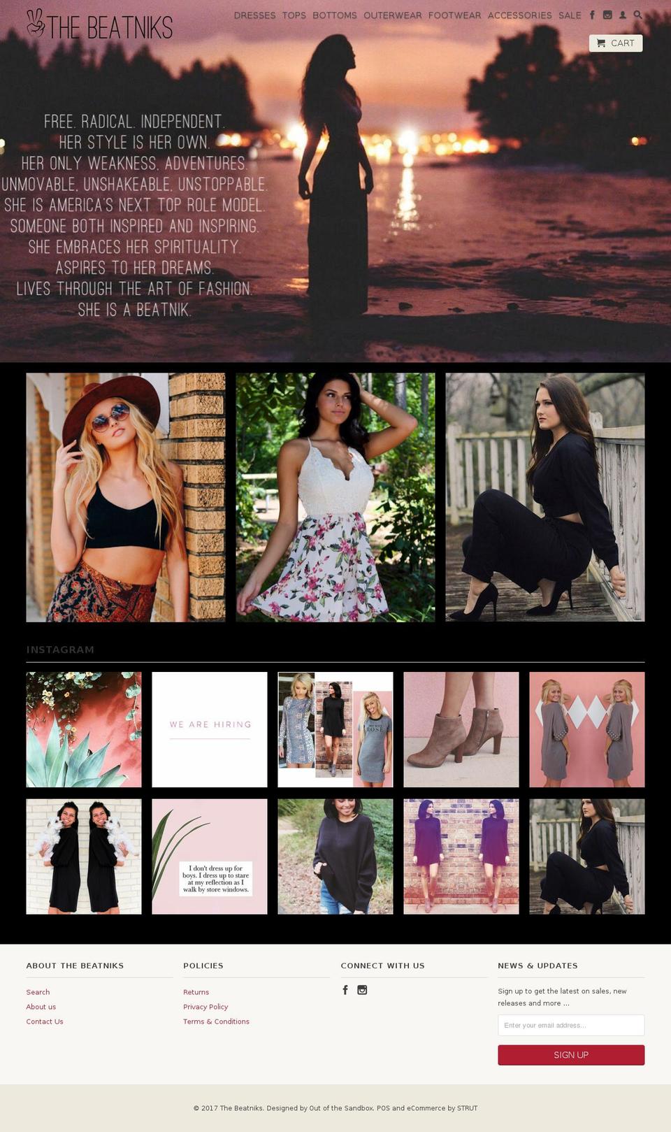 shopthebeatniks.com shopify website screenshot