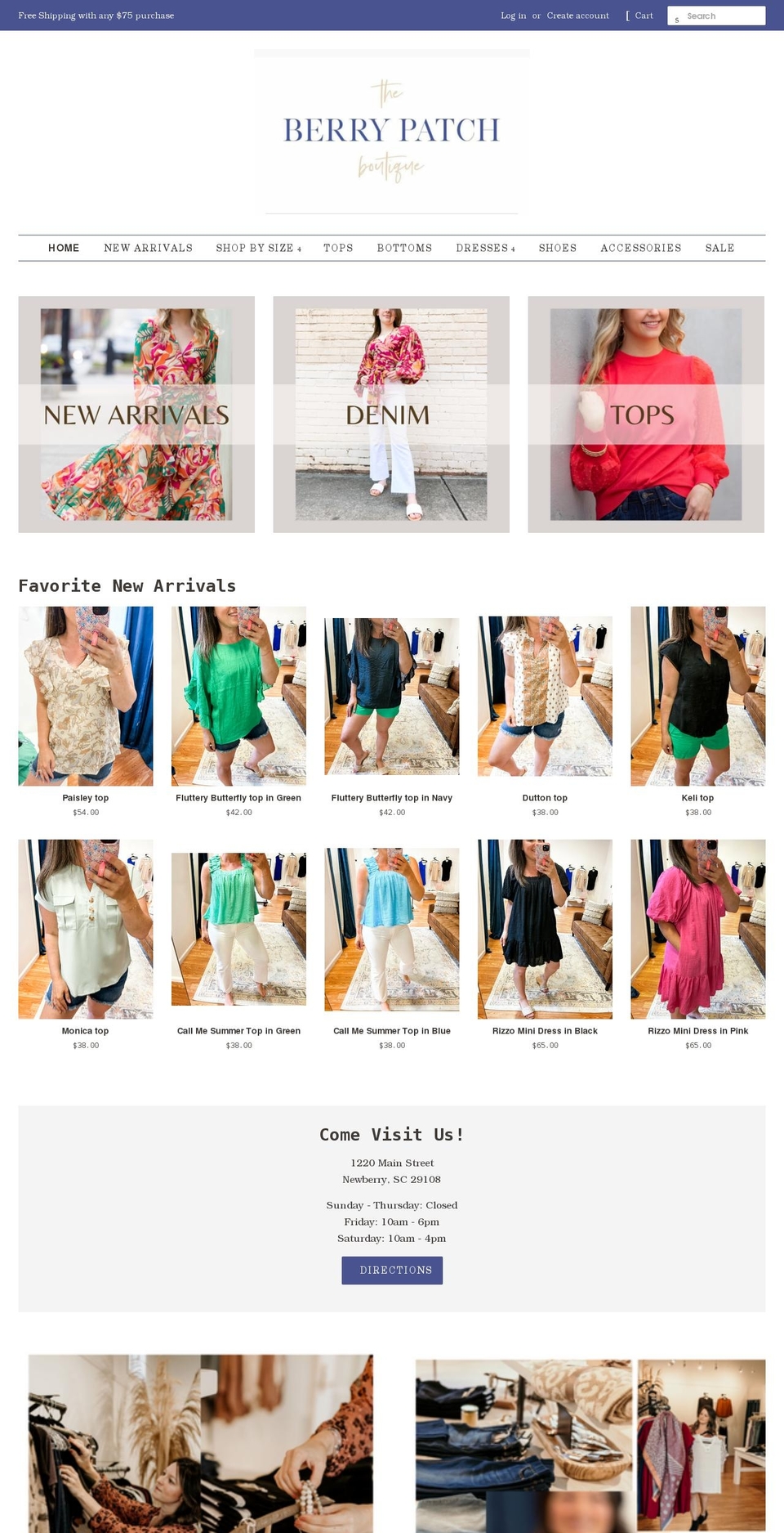 shoptheberrypatchboutique.com shopify website screenshot