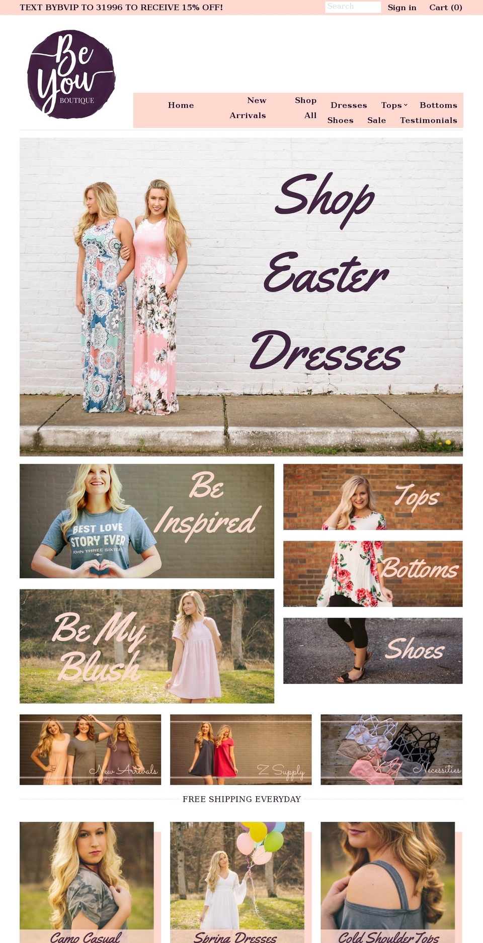 shopthebyb.com shopify website screenshot