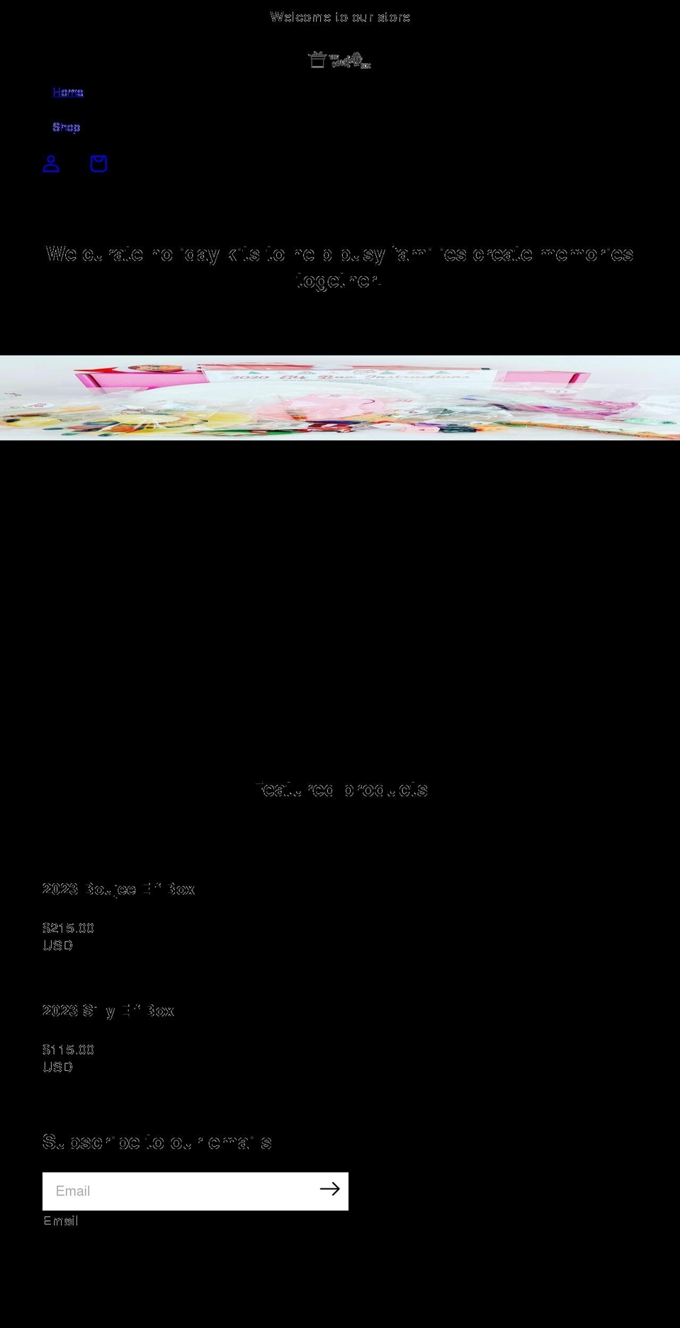 shoptheconfettibox.com shopify website screenshot