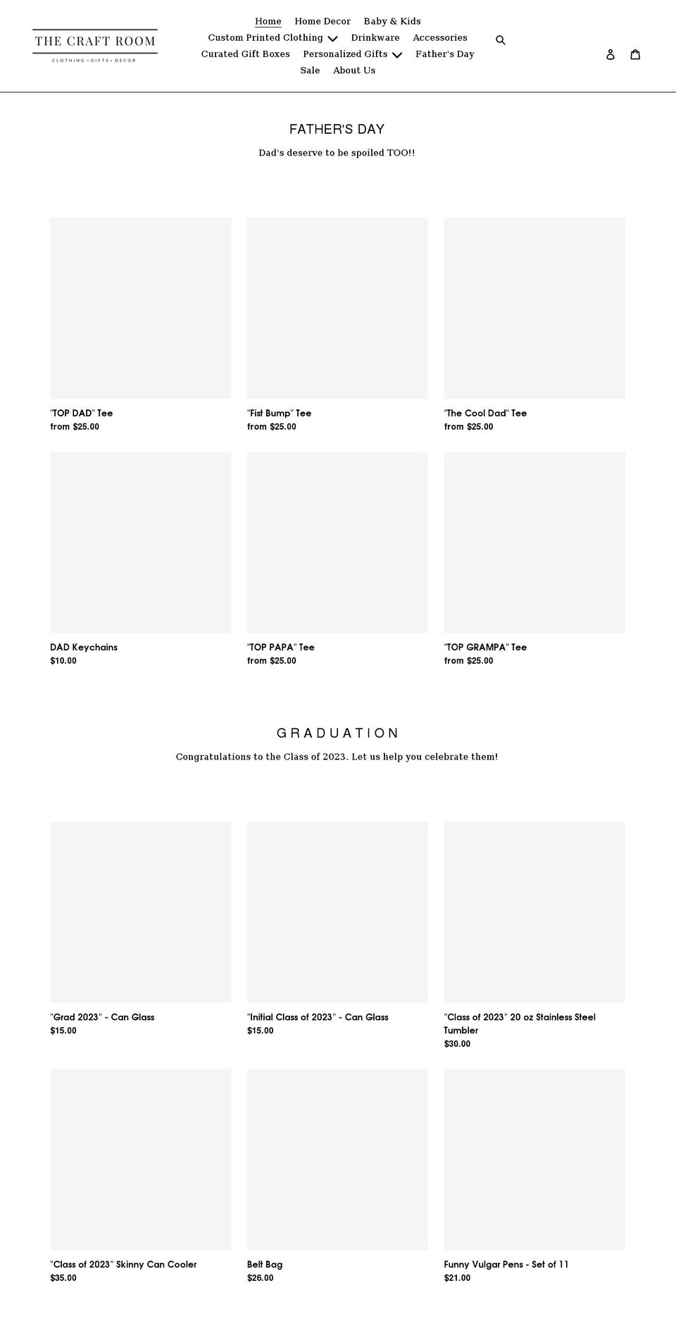 shopthecraftroom.com shopify website screenshot