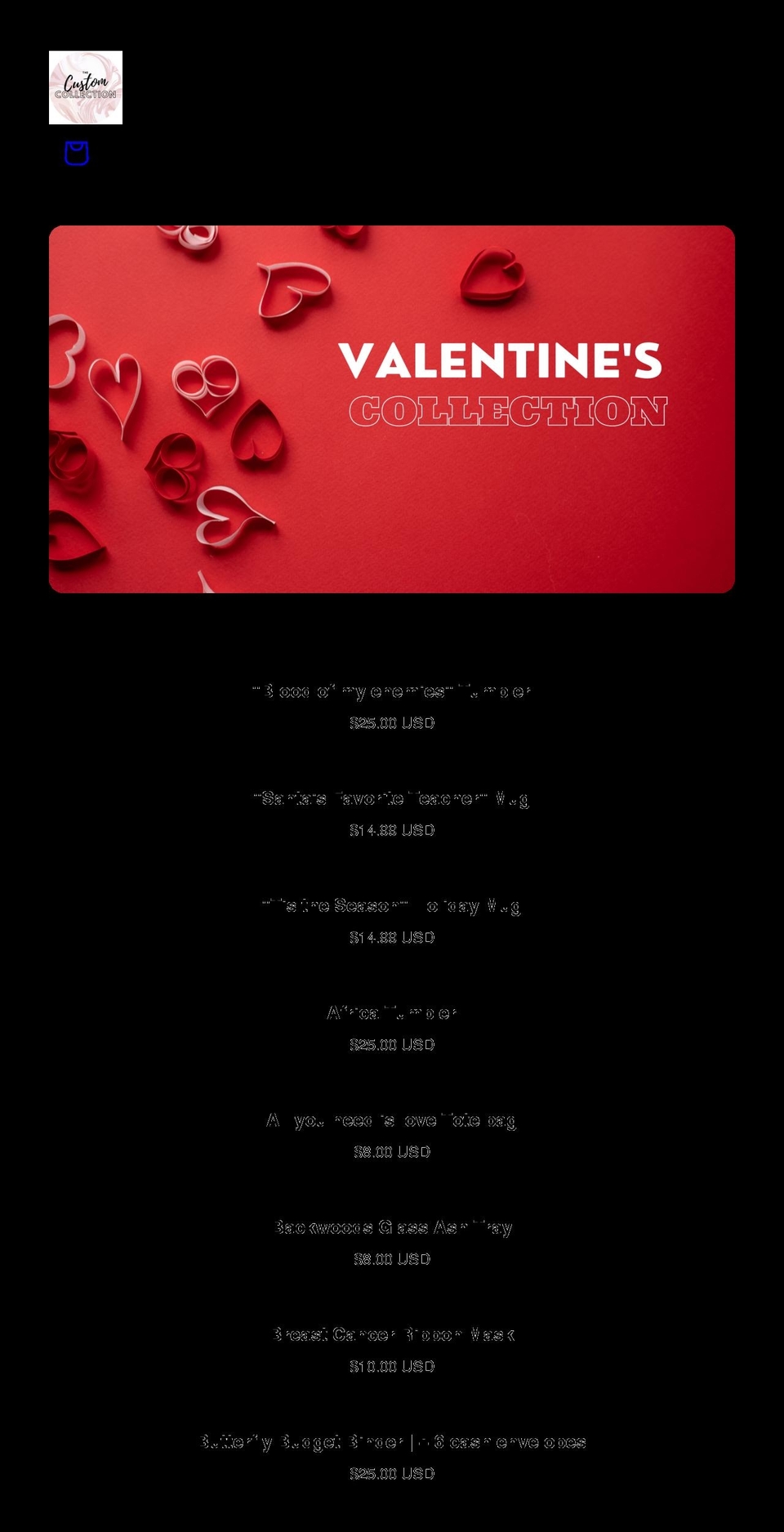 shopthecustomcollection.com shopify website screenshot