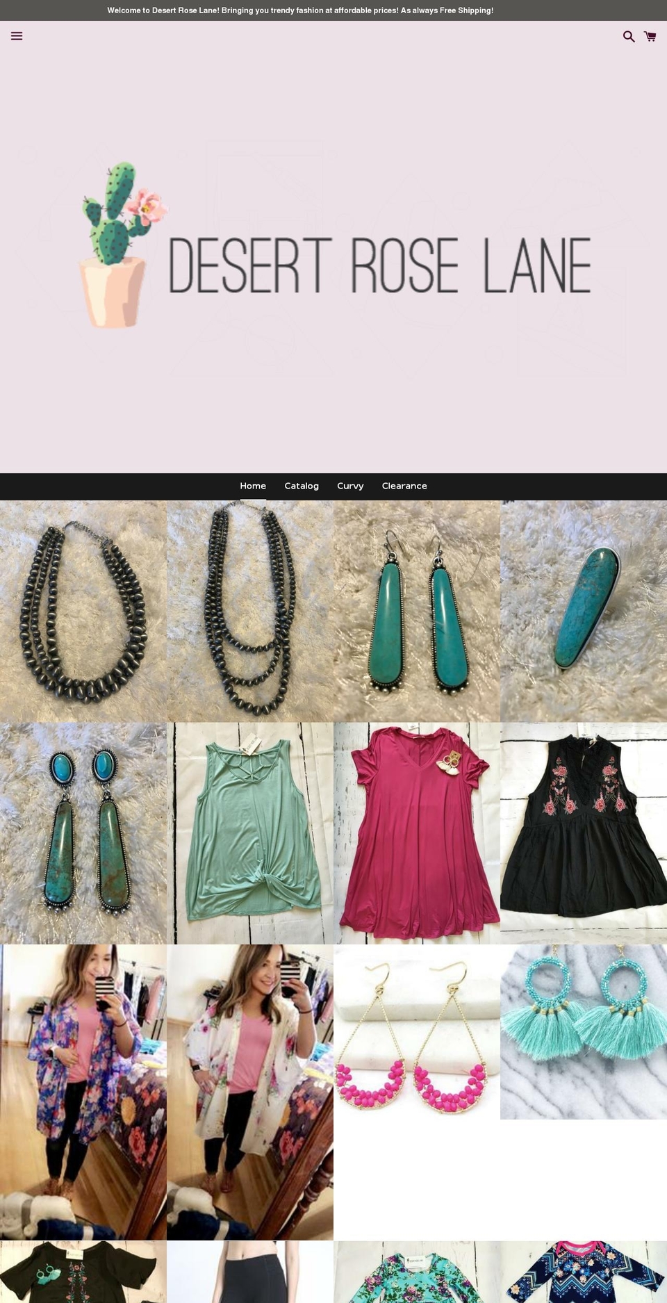 shopthedesertrose.com shopify website screenshot