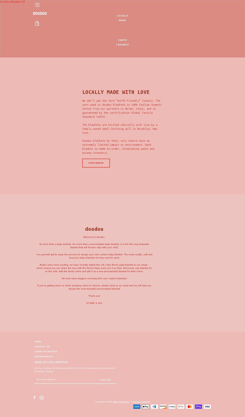 shopthedoudou.com shopify website screenshot