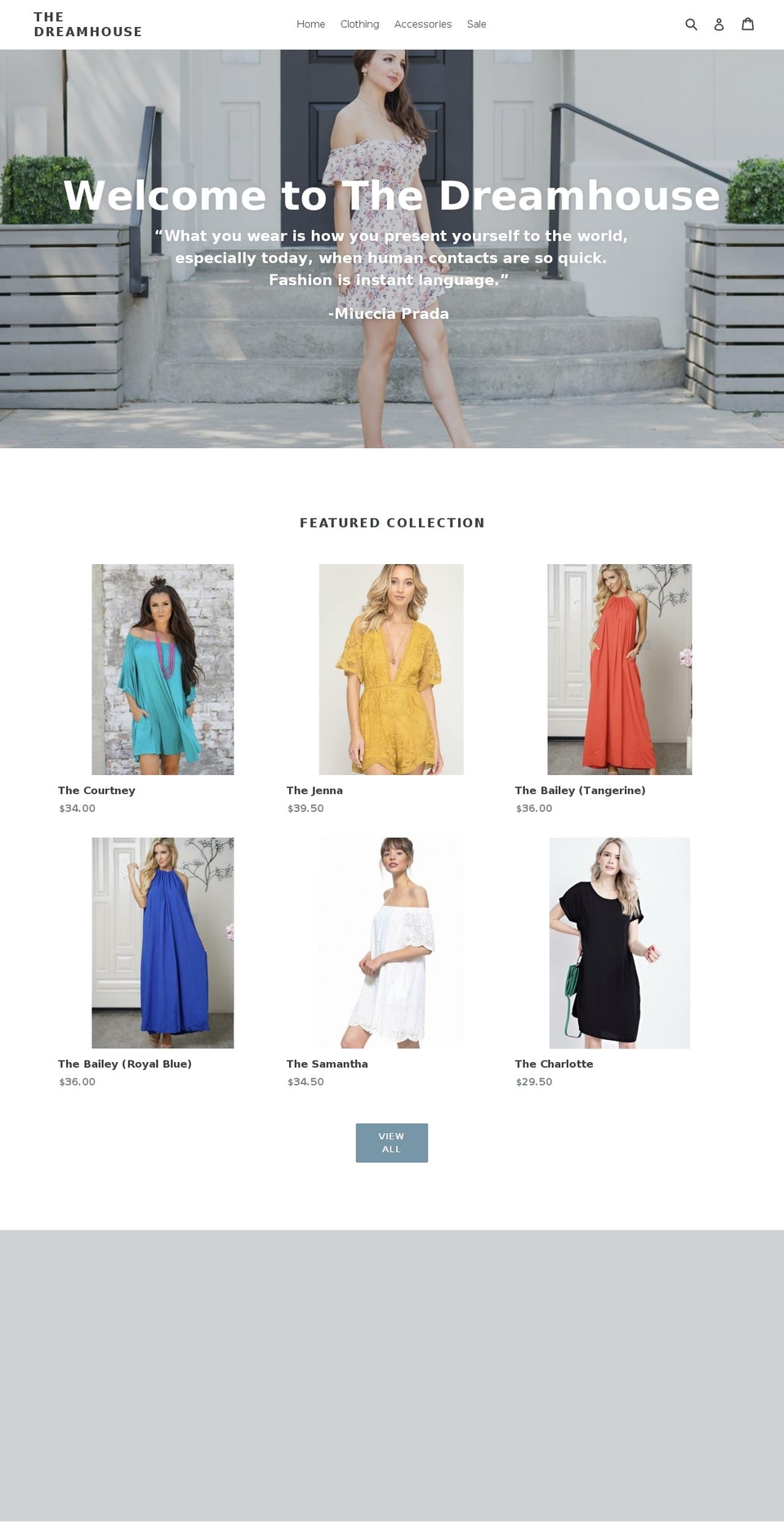 shopthedreamhouse.com — Shopify storefront screenshot