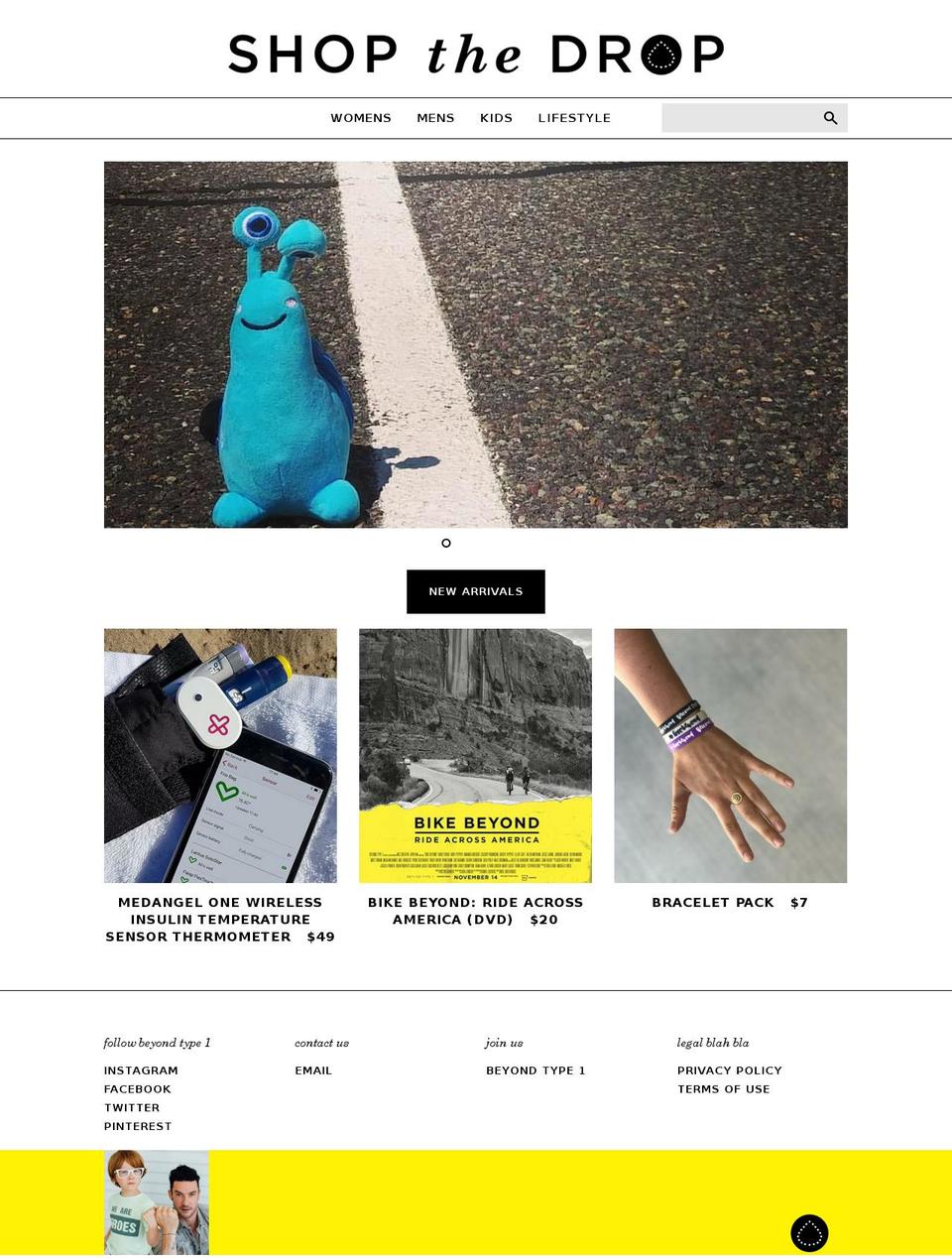 shopthedrop.org shopify website screenshot