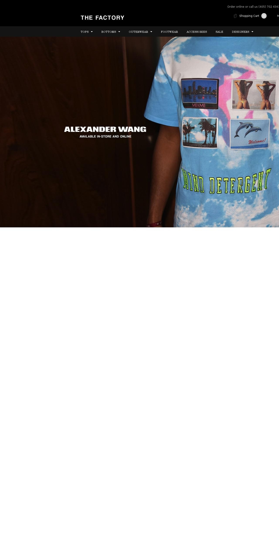 shopthefactoryokc.com shopify website screenshot