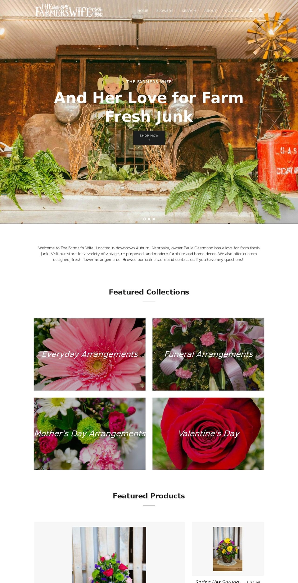 shopthefarmerswife.com — Shopify storefront screenshot