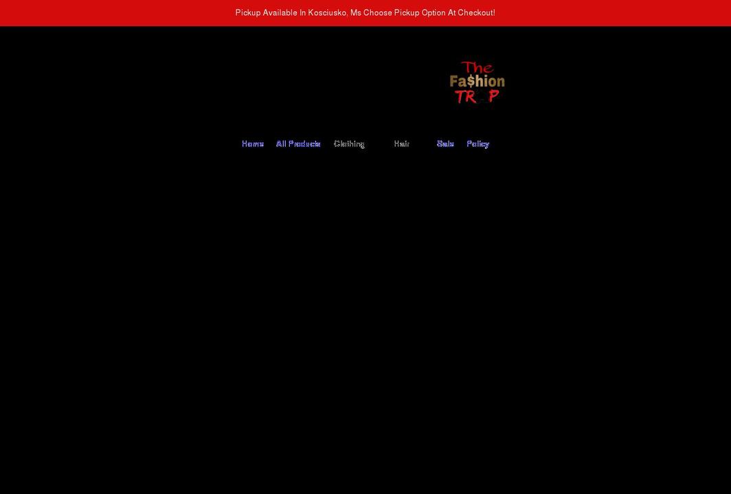 shopthefashiontrap.com shopify website screenshot