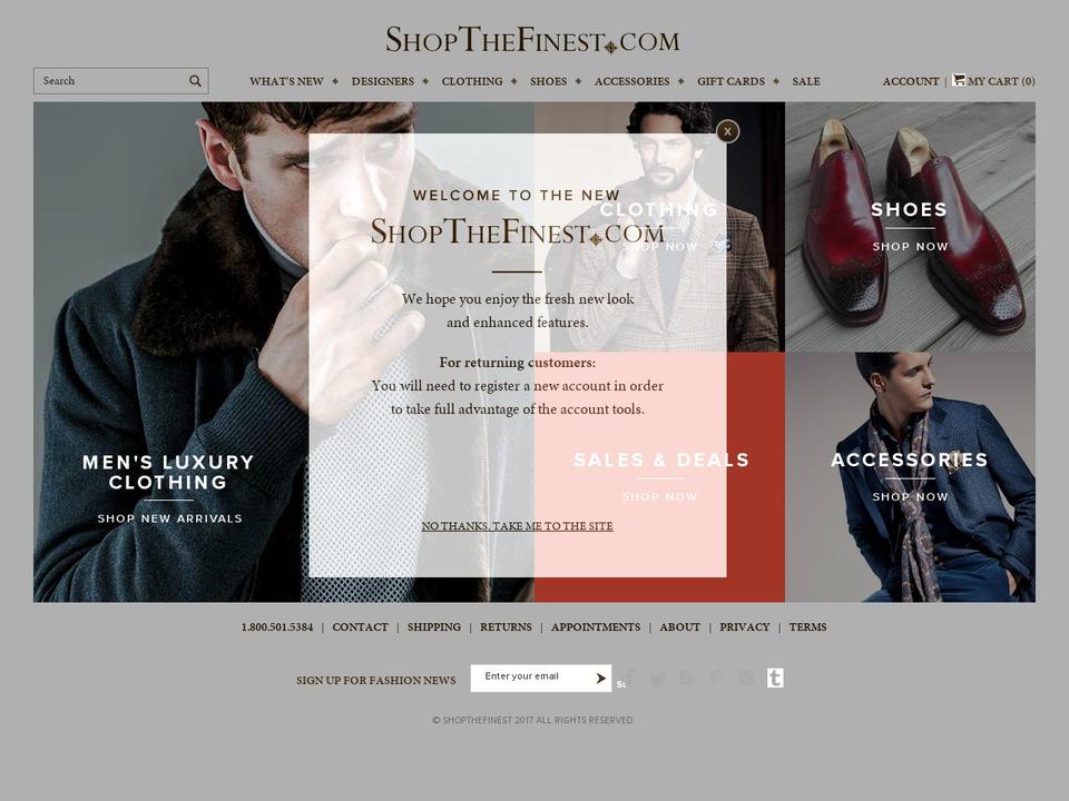 shopthefinest.net shopify website screenshot