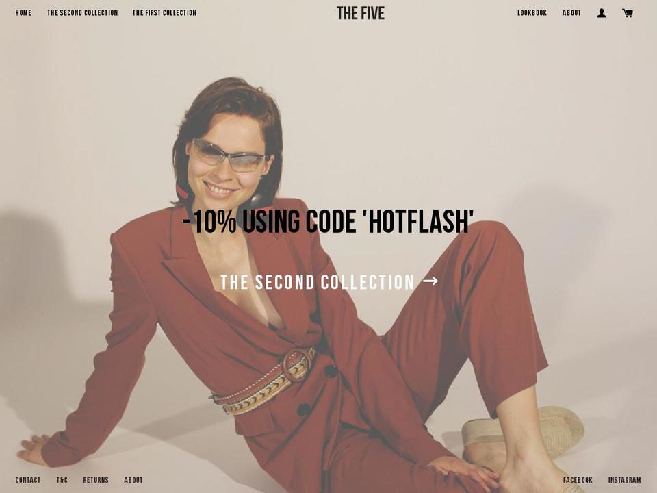 shopthefive.com — Shopify storefront screenshot