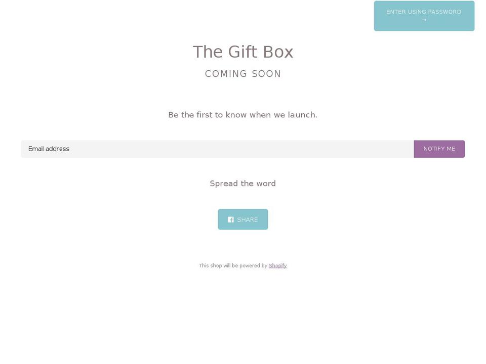 shopthegiftbox.com shopify website screenshot