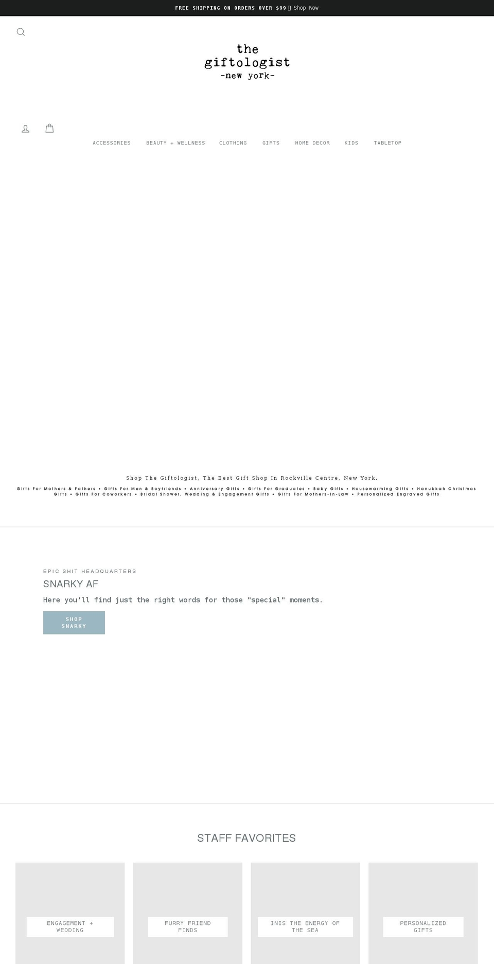 shopthegiftologist.com shopify website screenshot
