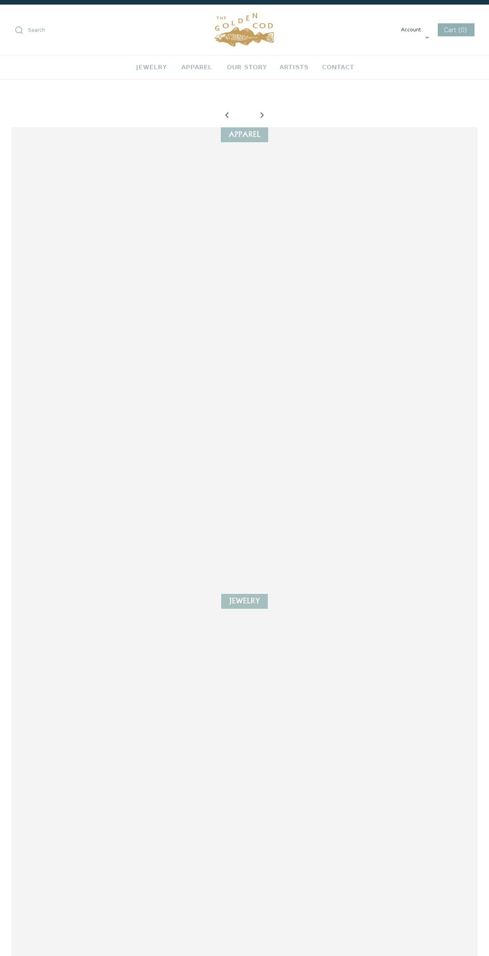 shopthegoldencod.com shopify website screenshot