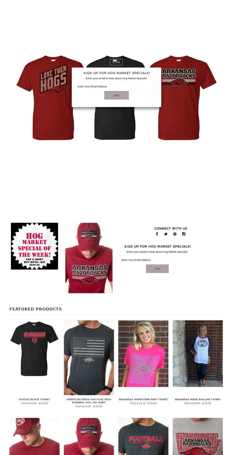 shopthehogmarket.com shopify website screenshot