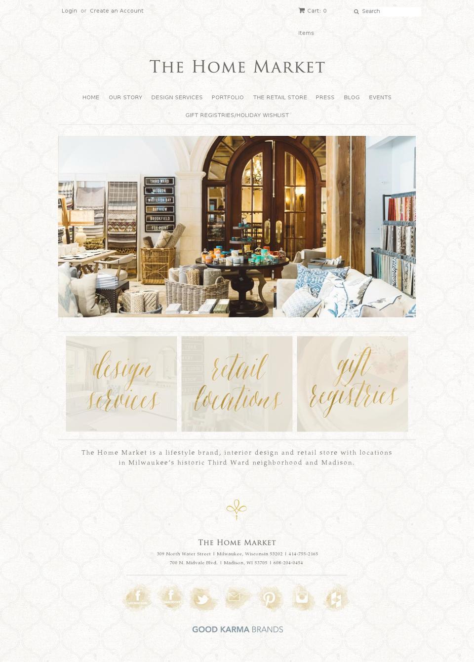 shopthehomemarket.com shopify website screenshot