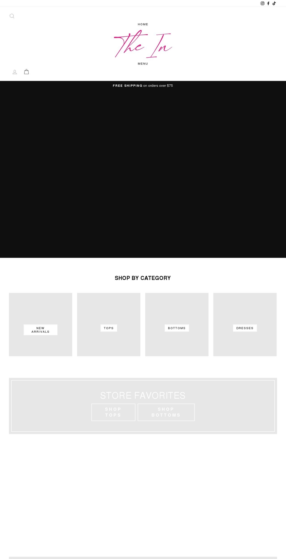 shopthein.com shopify website screenshot