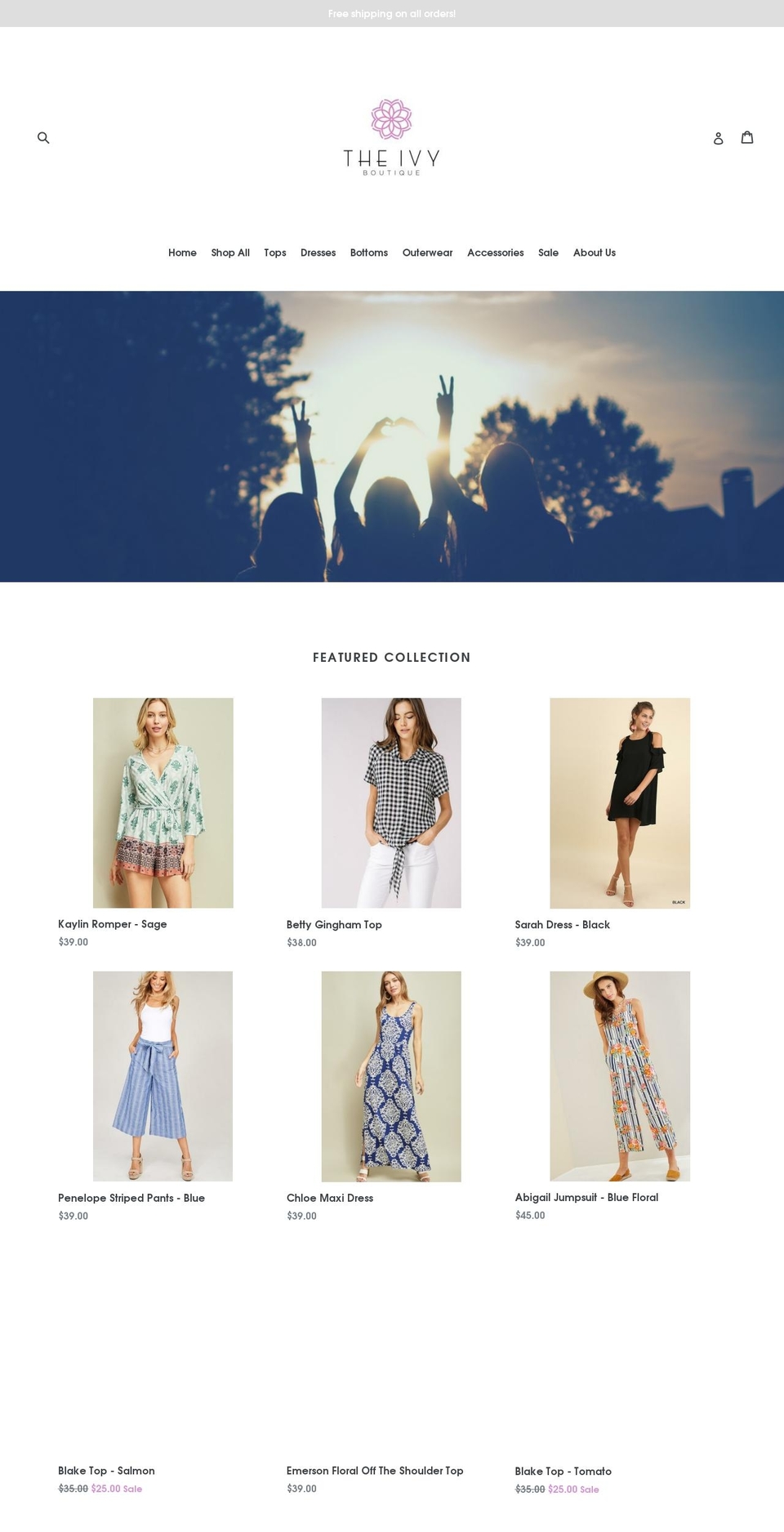 shoptheivy.com — Shopify storefront screenshot