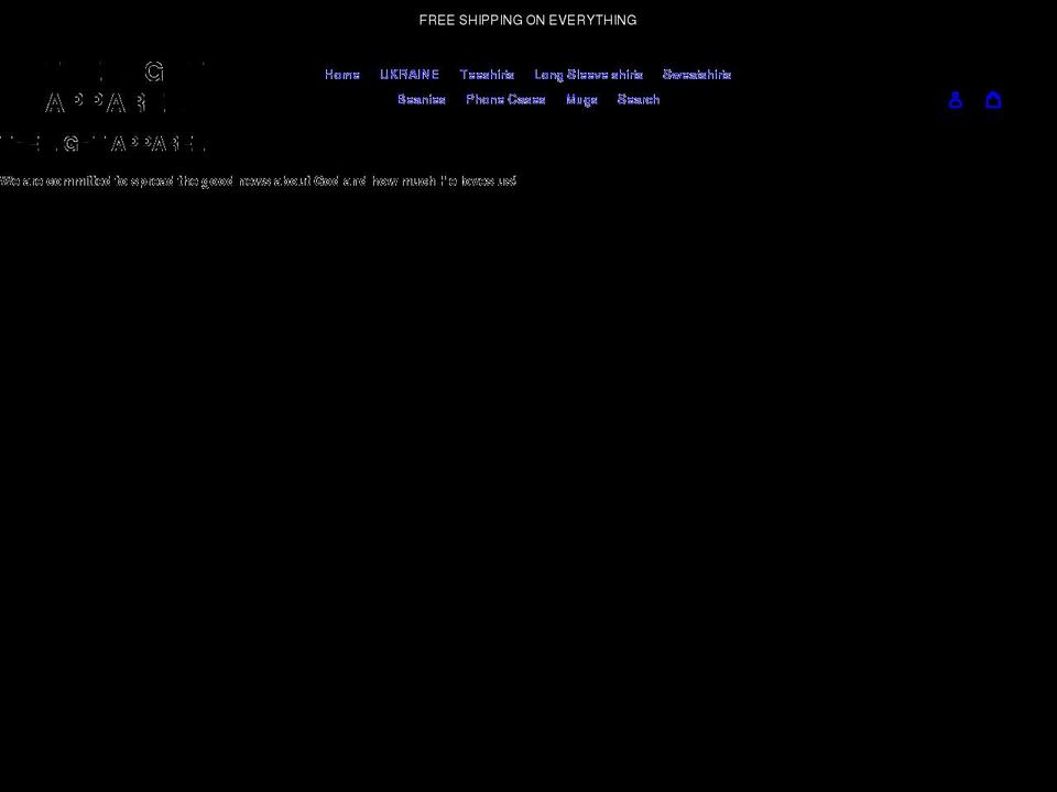 shopthelightapparel.com shopify website screenshot