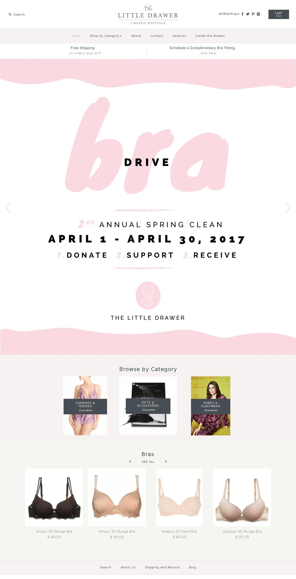 shopthelittledrawer.com shopify website screenshot