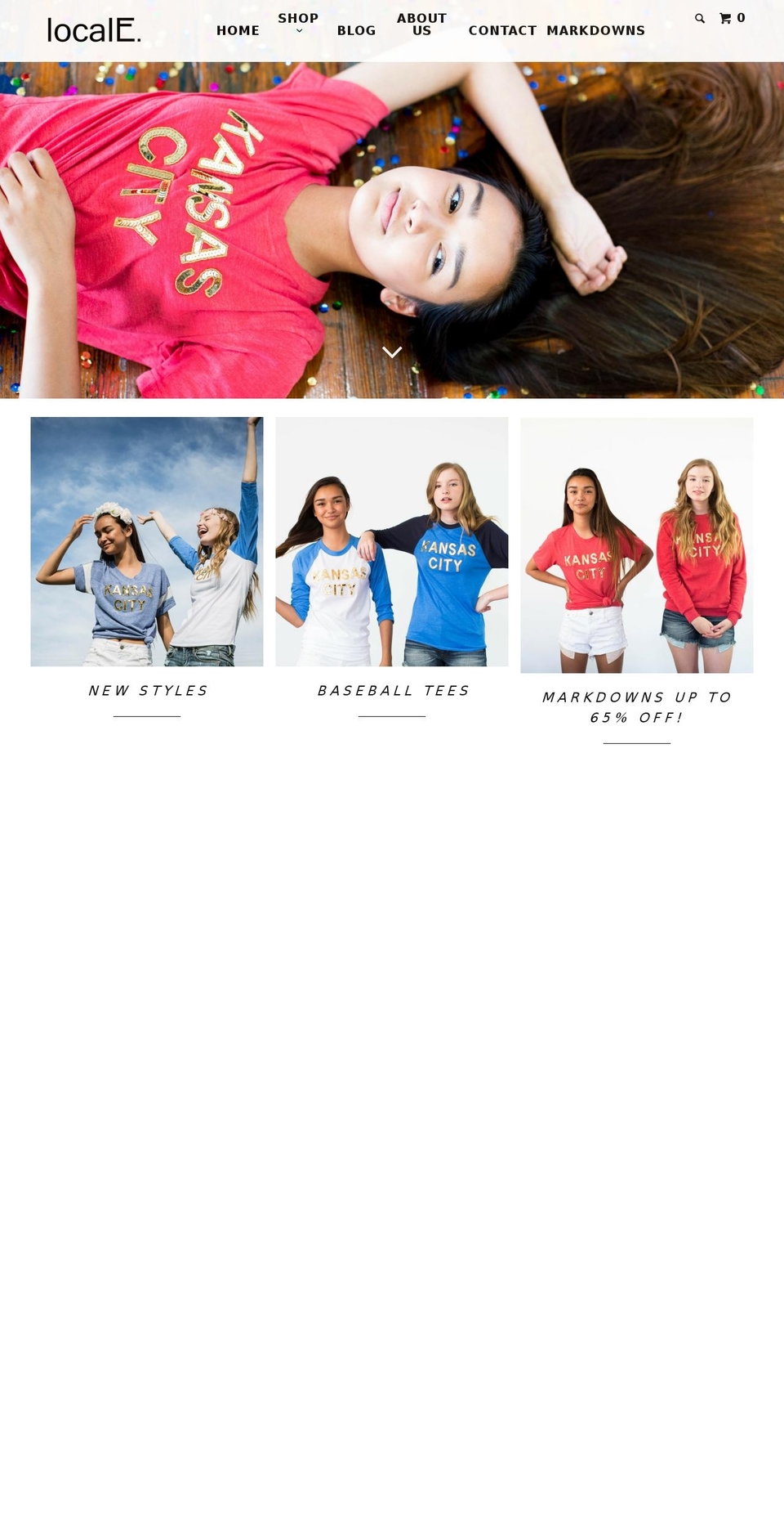 shopthelocale.com shopify website screenshot