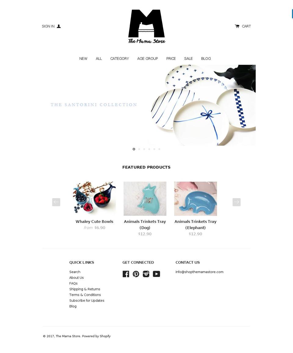 shopthemamastore.com shopify website screenshot