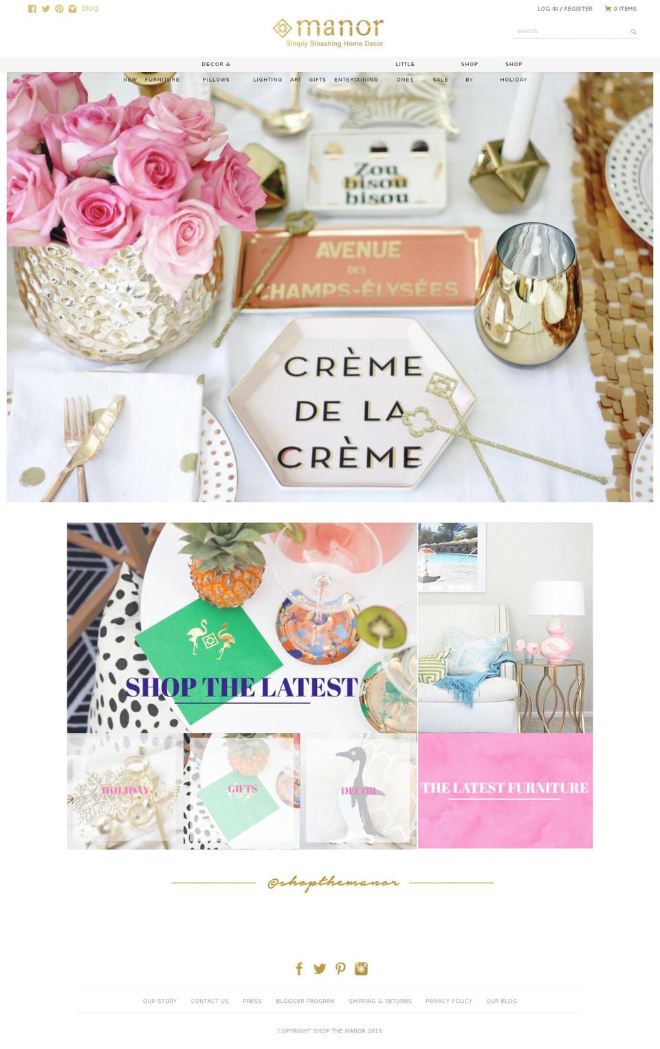 shopthemanor.com shopify website screenshot