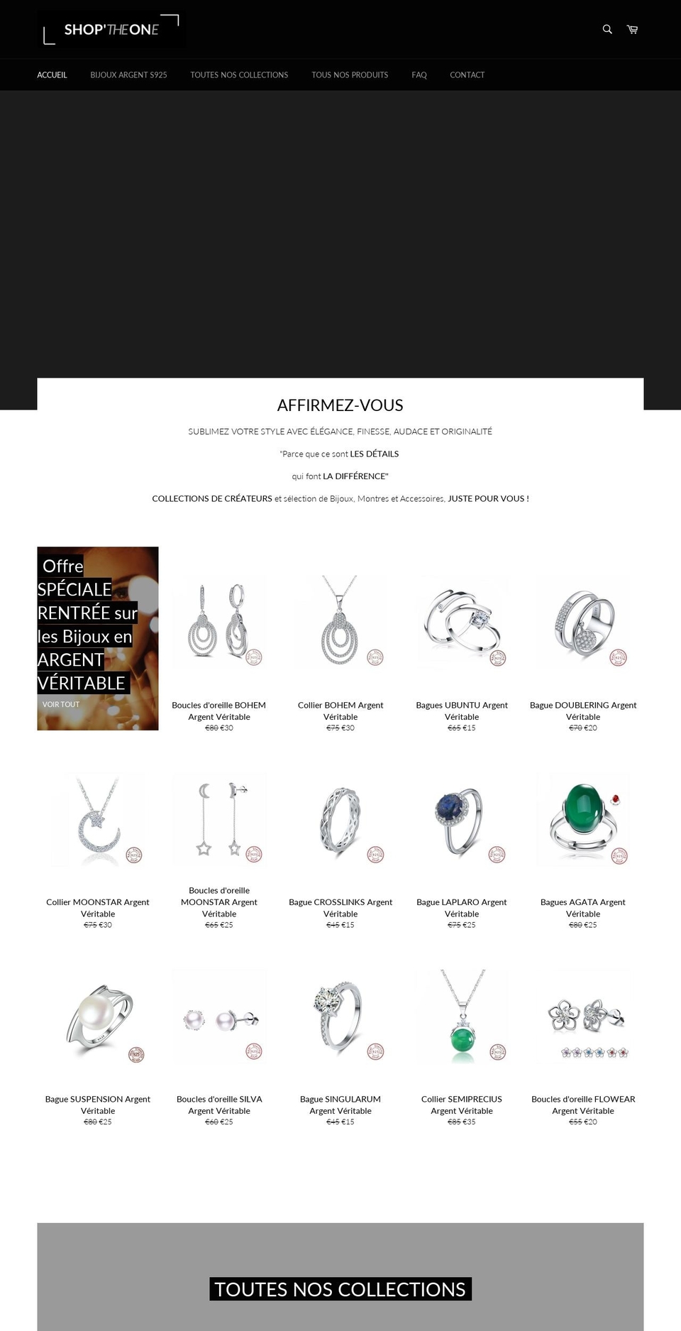 shoptheone.com — Shopify storefront screenshot
