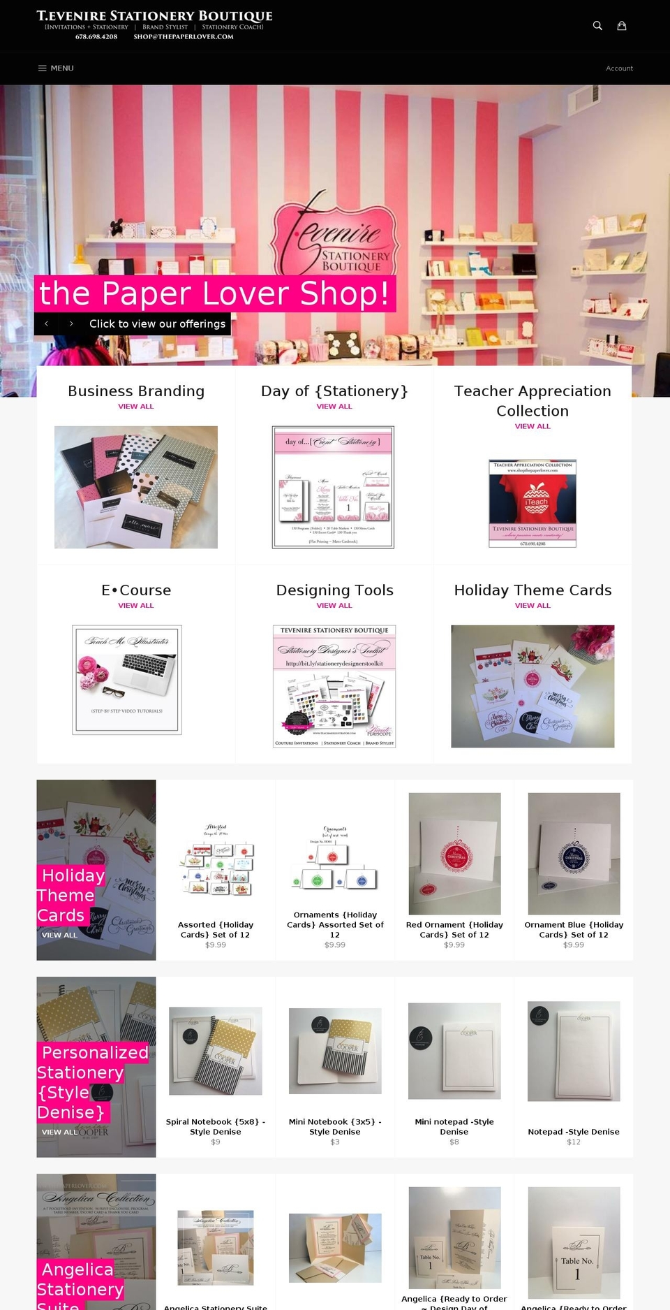 shopthepaper.com shopify website screenshot