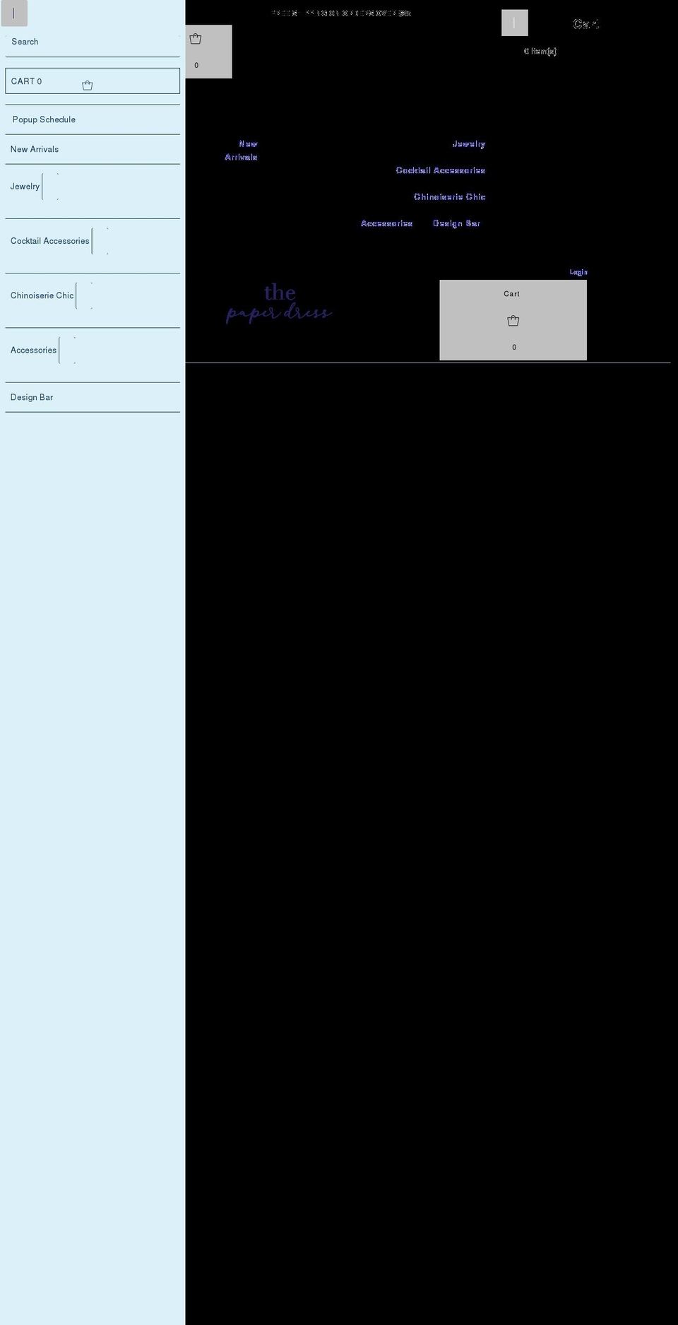 shopthepaperdress.com shopify website screenshot