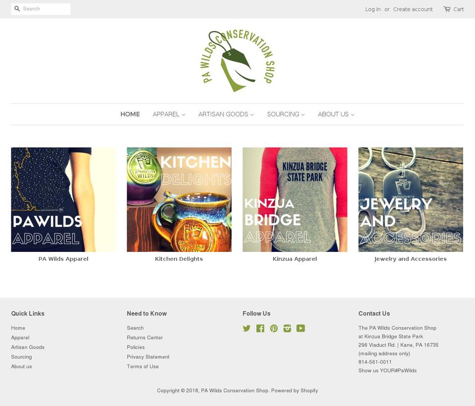 shopthepawilds.org shopify website screenshot