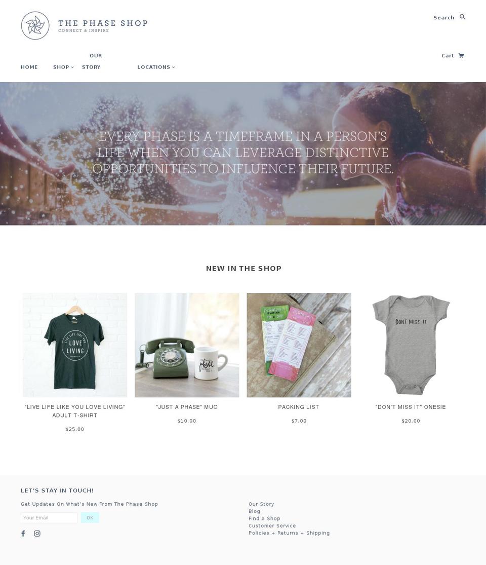 shopthephase.com — Shopify storefront screenshot