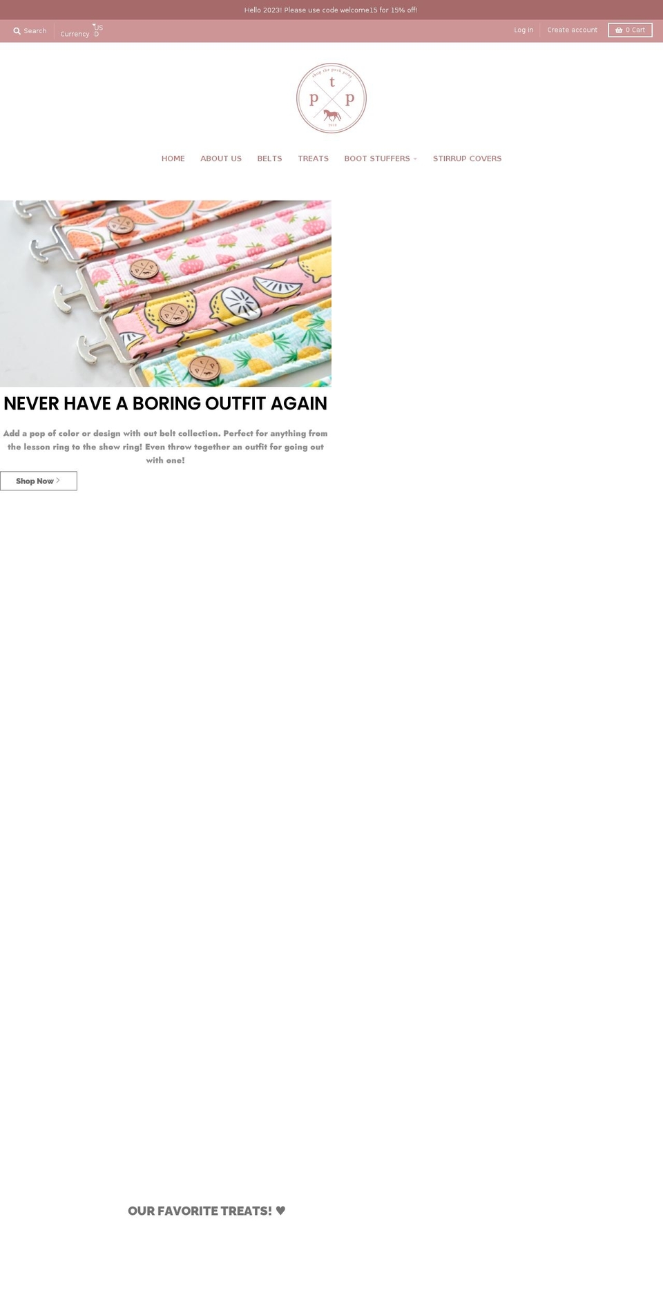shoptheposhpony.com shopify website screenshot